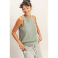 Mineral Washed Sleeveless Top