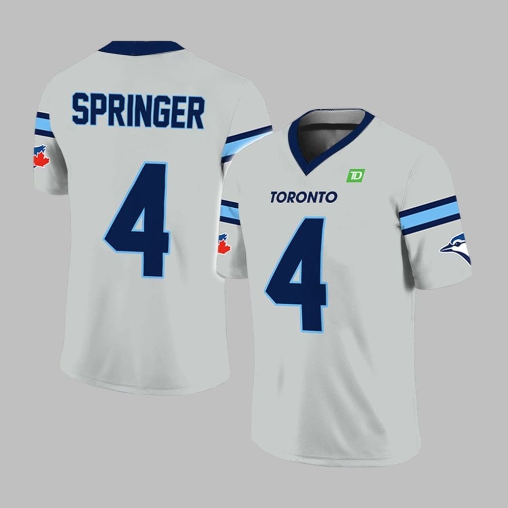 2025 Jays George Springer Football Jersey Giveaway - Grishko.com