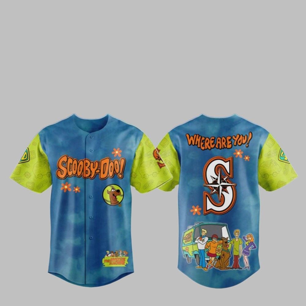 2025 Mariners Scooby-Doo Baseball Jersey - Grishko.com