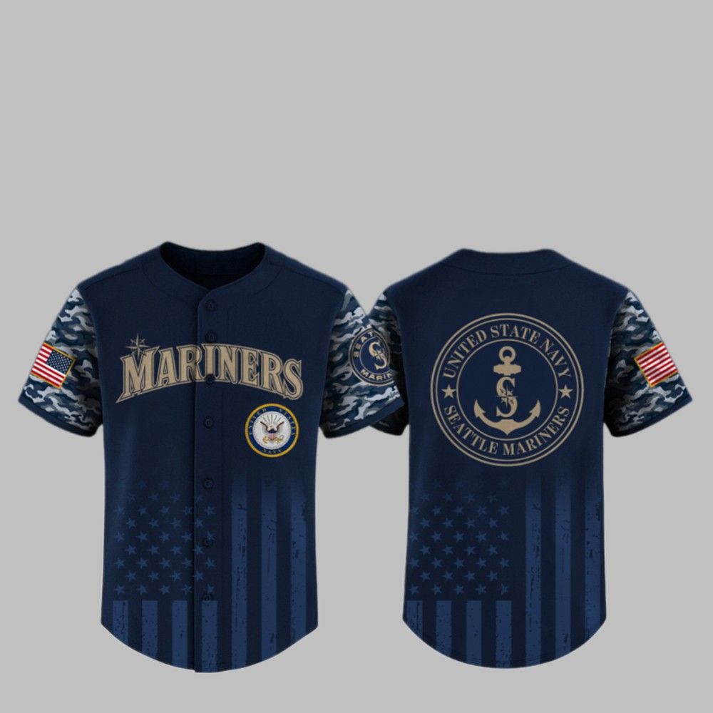 2025 Mariners United State Navy Military Appreciation Night Jersey - Grishko.com