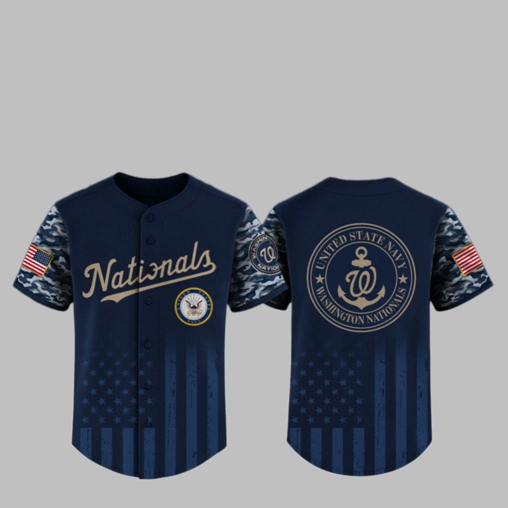 2025 Nationals US Navy Appreciation Night Jersey - Grishko.com