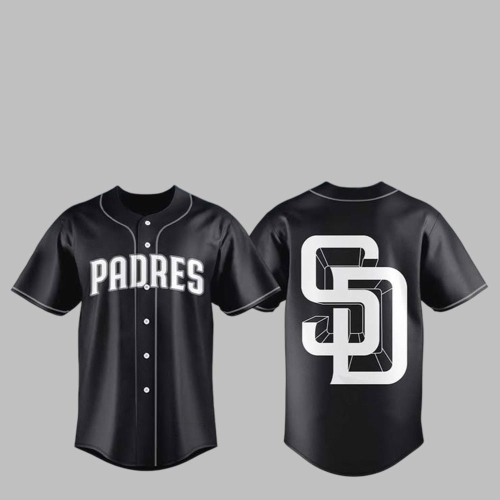 2025 SD Padres Black Lights Out Jersey - Grishko.com