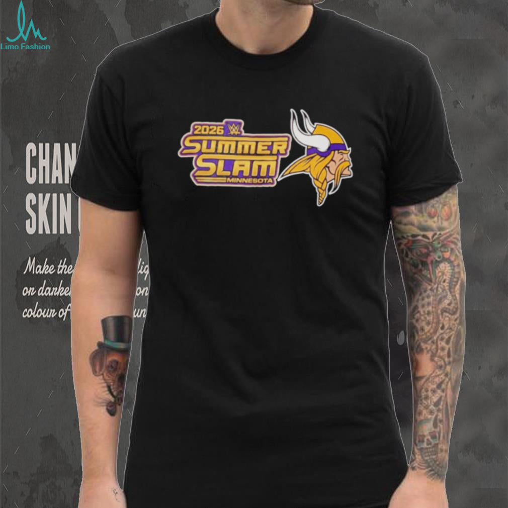2026 SummerSlam Minnesota Vikings logo shirt
