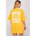 Tropical Vibes Vintage   Graphic  Oversized Tee