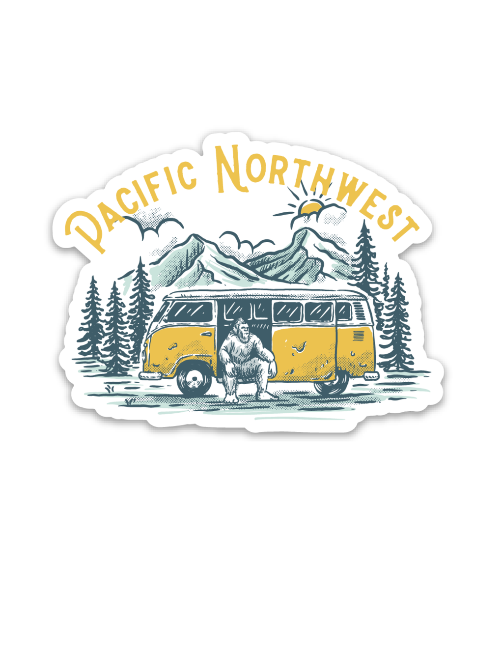 Sasquatch Bus Sticker