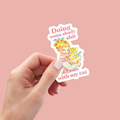 Doing Some Shady Shit with My Cat Sticker