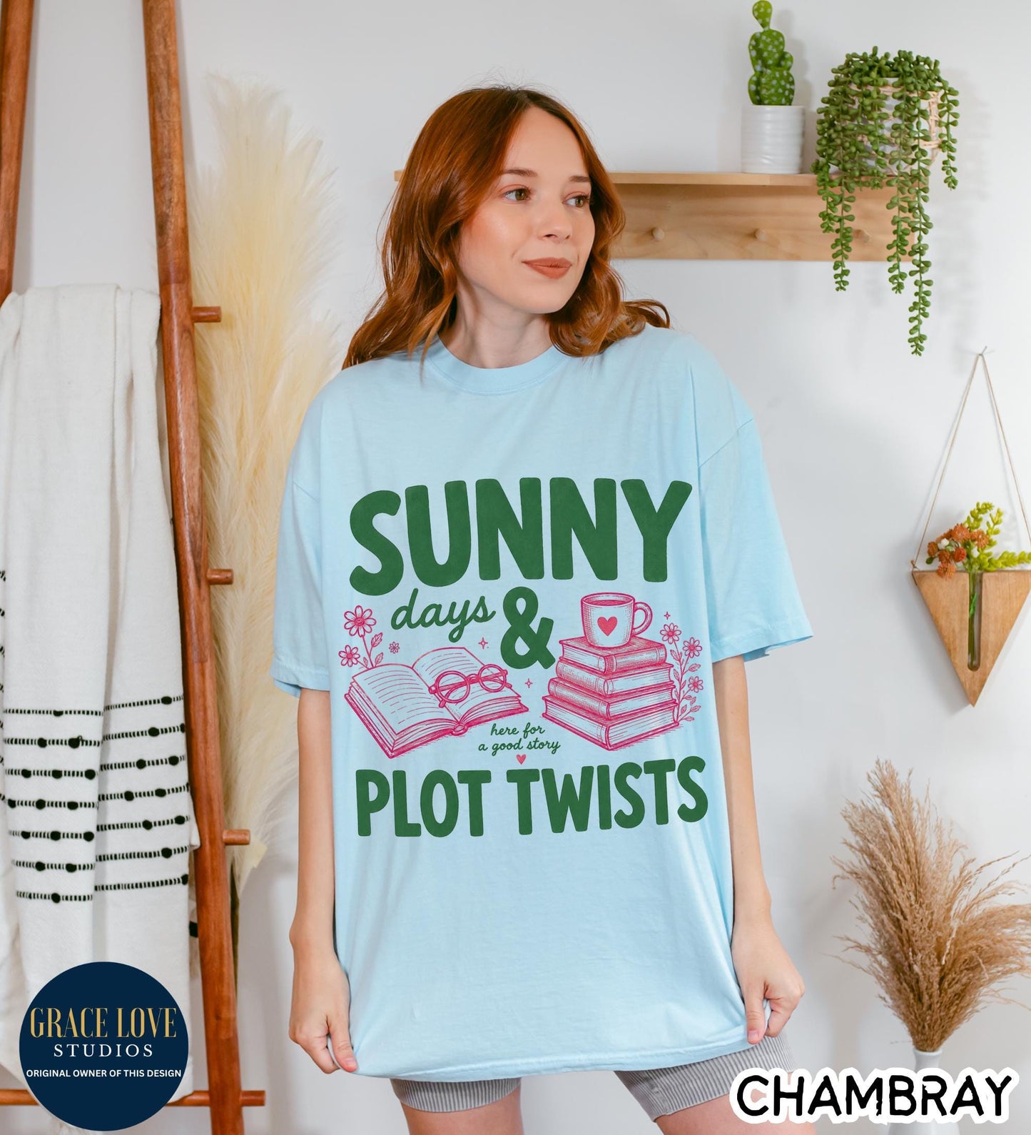 Sunny Days Plot Twists Summer Comfort Colors Book Lover Booktok Literary Readers (4)
