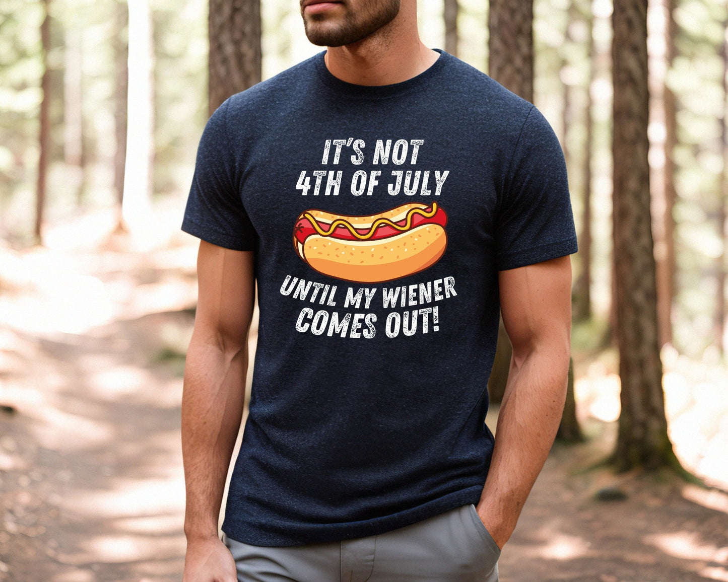 4th July It'S 4th July Until Wiener Comes Independence Day Tee 4th July Dog Lovers July 4th (4)