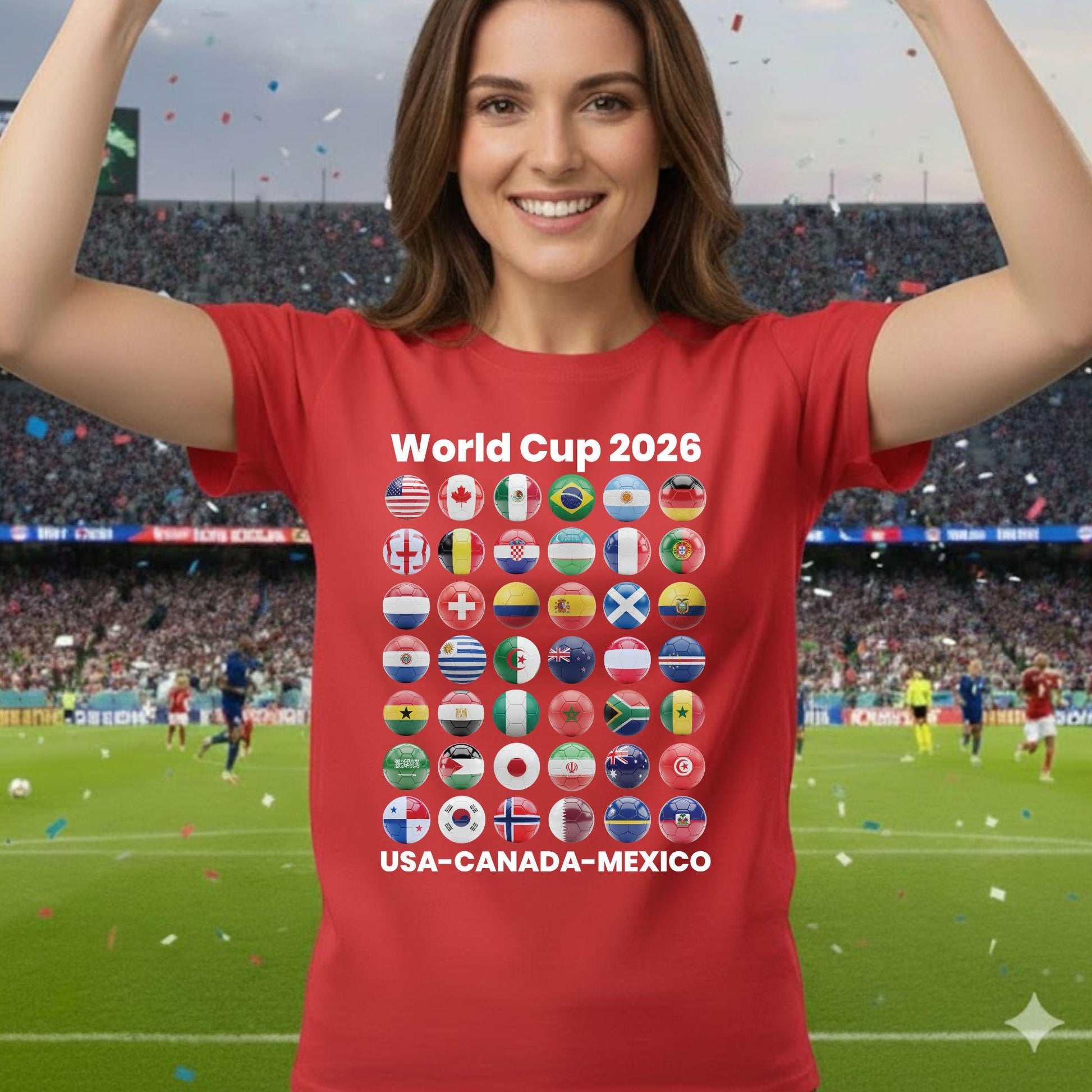 Soccer World Cup 2026 Country Ball Football Fan Game Day Tees Sports (4)