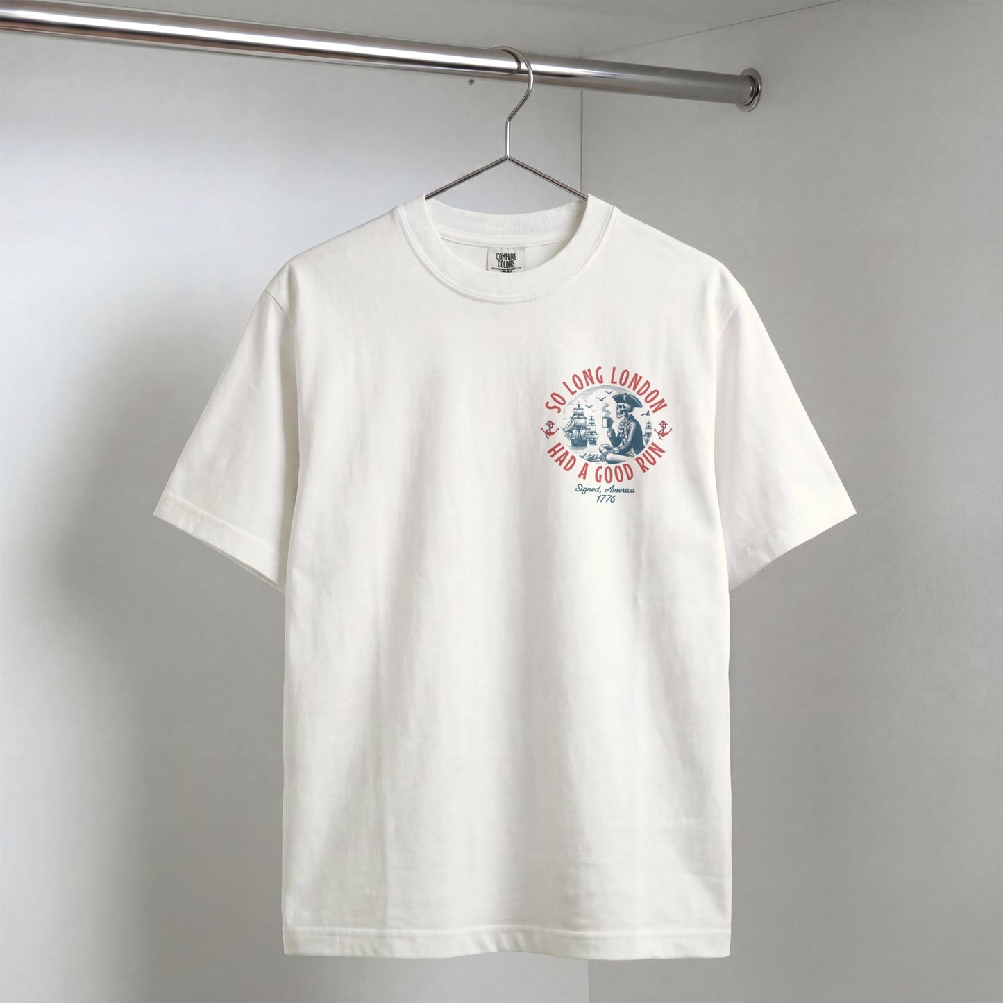 4th July Long London 1776 Front Back Tee Skeleton Patrio Independence Day (4)