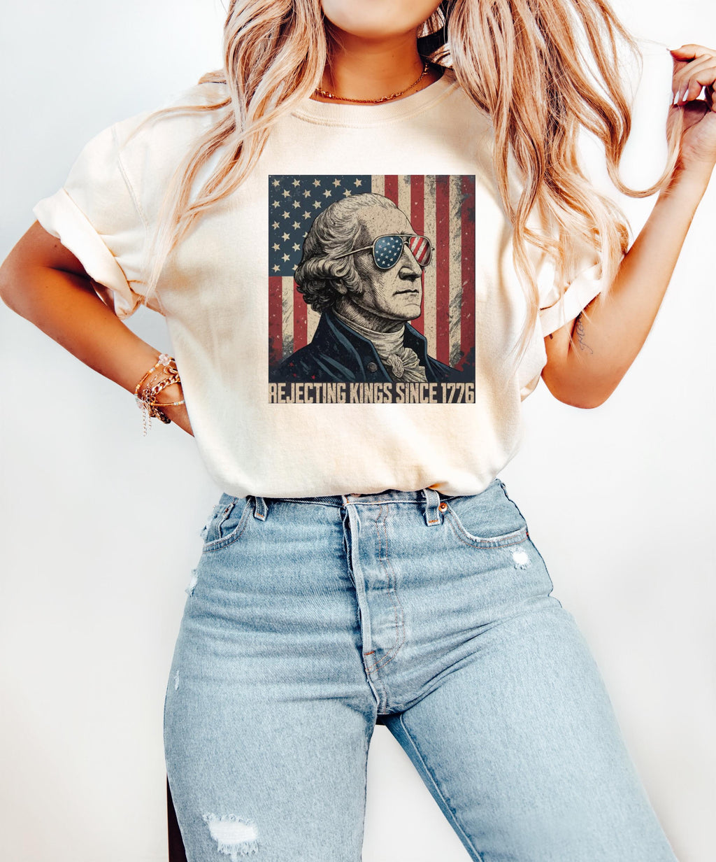 Rejecting Kings Since 1776 Protes Anti-Maga Anti Fascist Democracy Democrats 4th July (4)