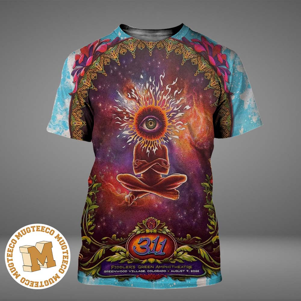 311 Band Greenwood Village Colorado 2026 Event Poster At Fiddlers Green Amphitheatre On August 9 2026 All Over Print Shirt