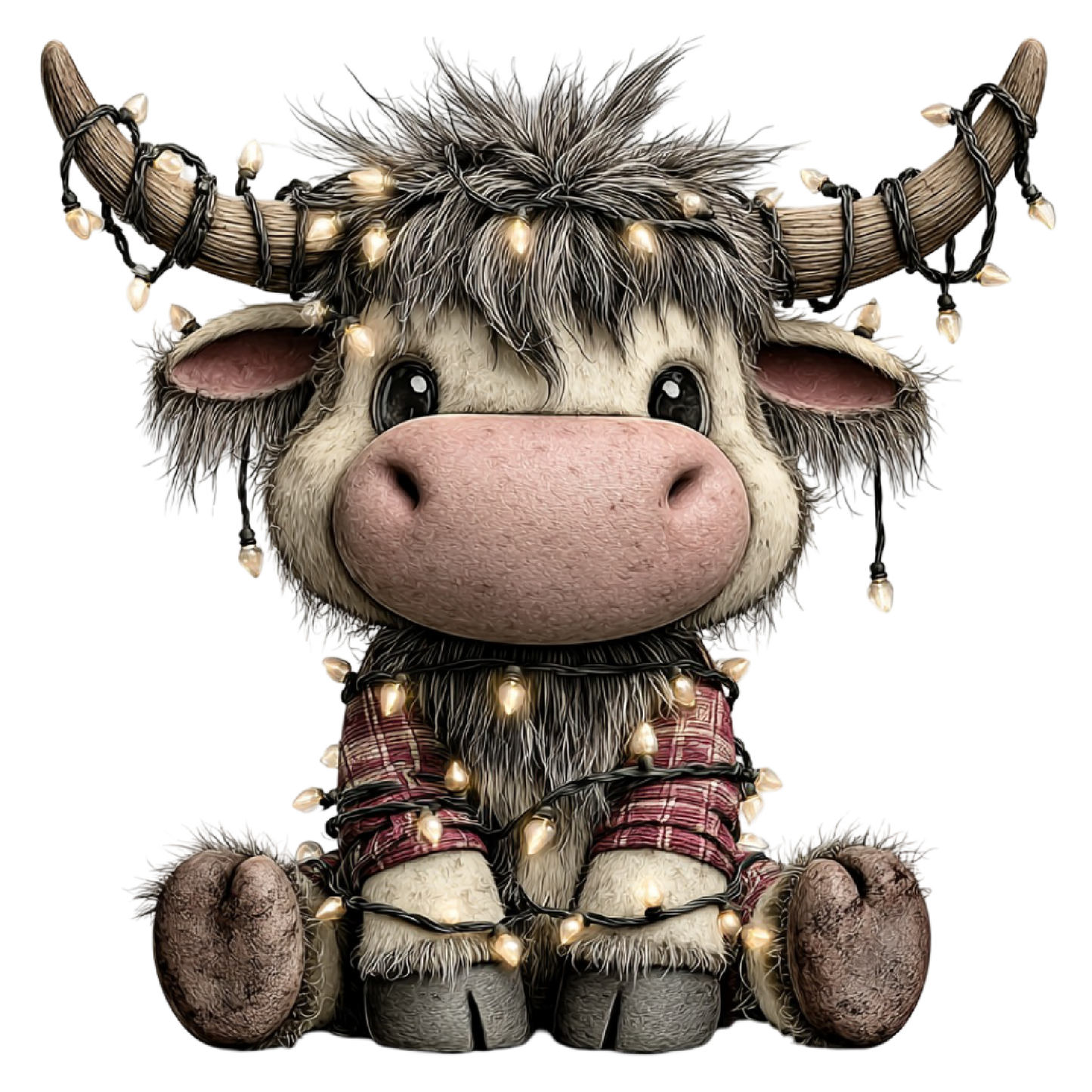 Inklusive’S Highland Cow Holiday Dtf Transfer Collection