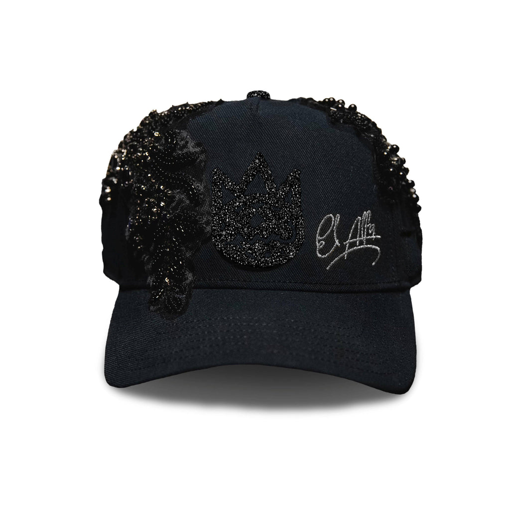Cult X El Alfa Premium Snapback Trucker Hat in Black