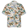 Pattern Walking Dog - Personalized Custom Hawaiian Shirt
