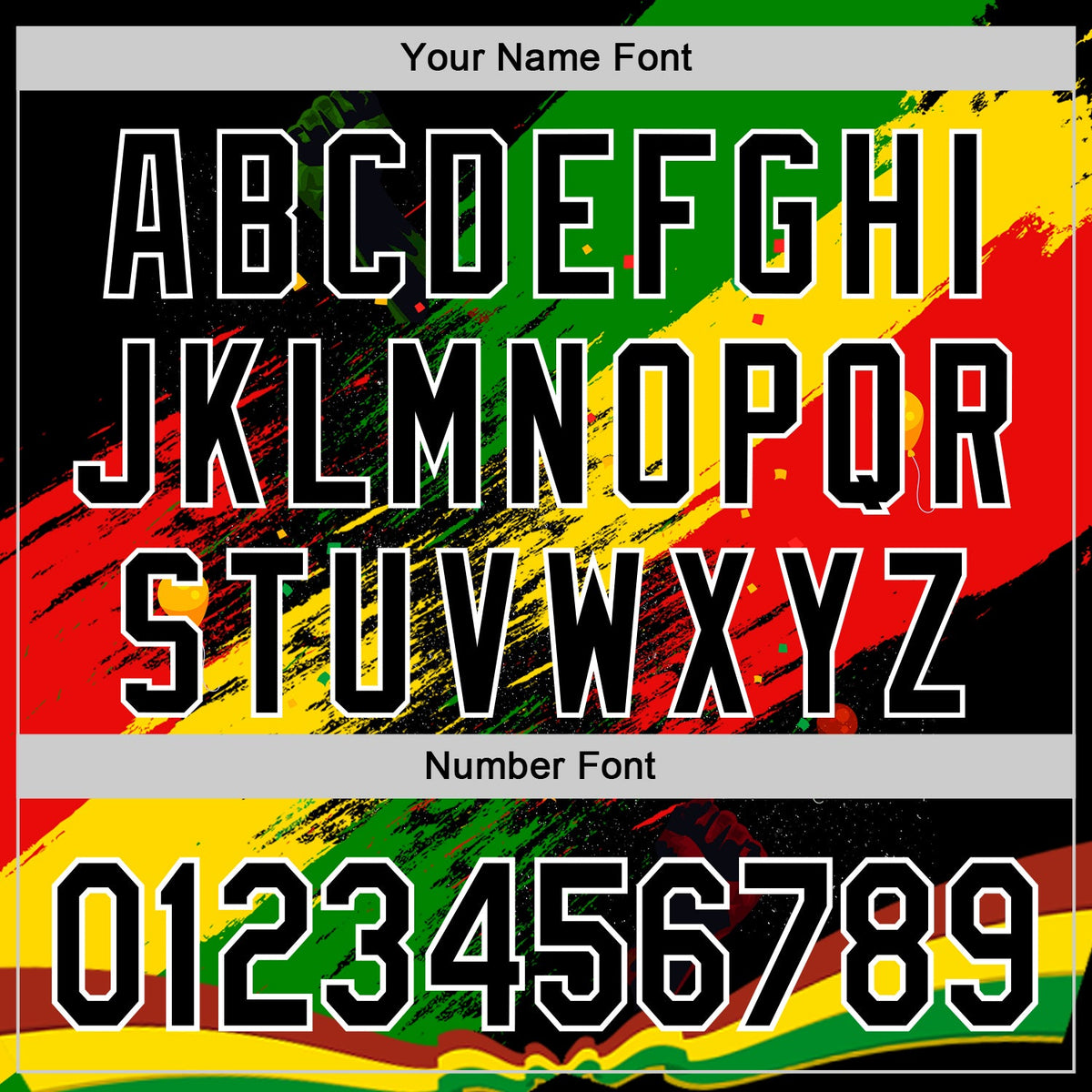 Custom Black Green Yellow Red-White Black History Month Africa Tribal Authentic Baseball Jersey