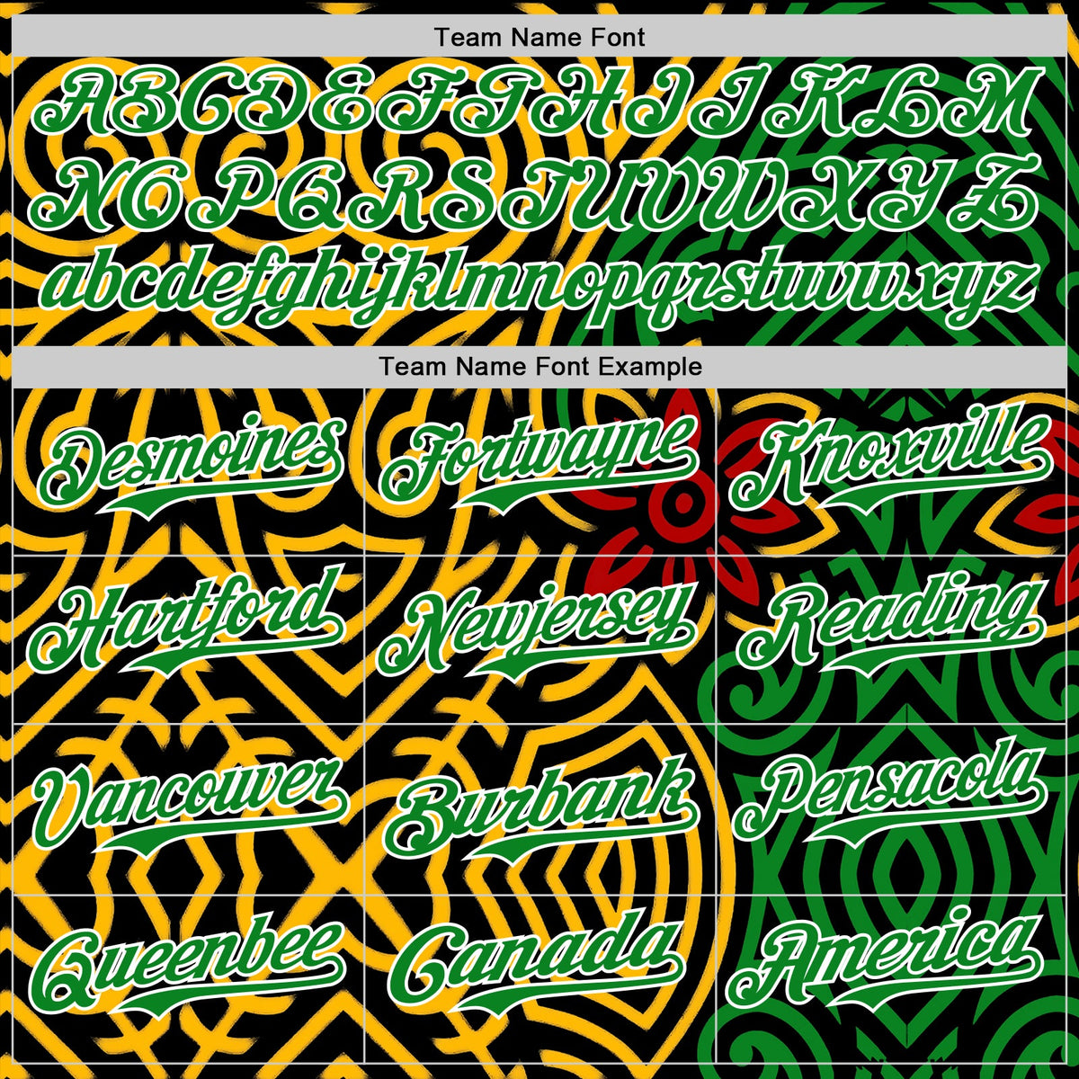 Custom Black Grass Green Gold Red-White Black History Month Africa Tribal Authentic Baseball Jersey