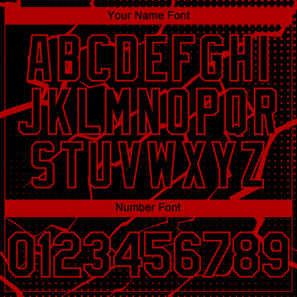 Custom Black Red Lightning Polka Dot Authentic Baseball Jersey