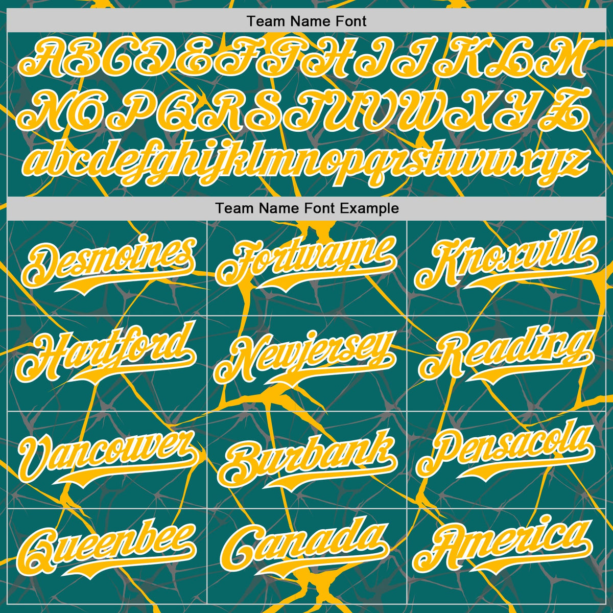 Custom Teal Gold-White 3D Pattern Design Abstract Network Authentic Baseball Jersey
