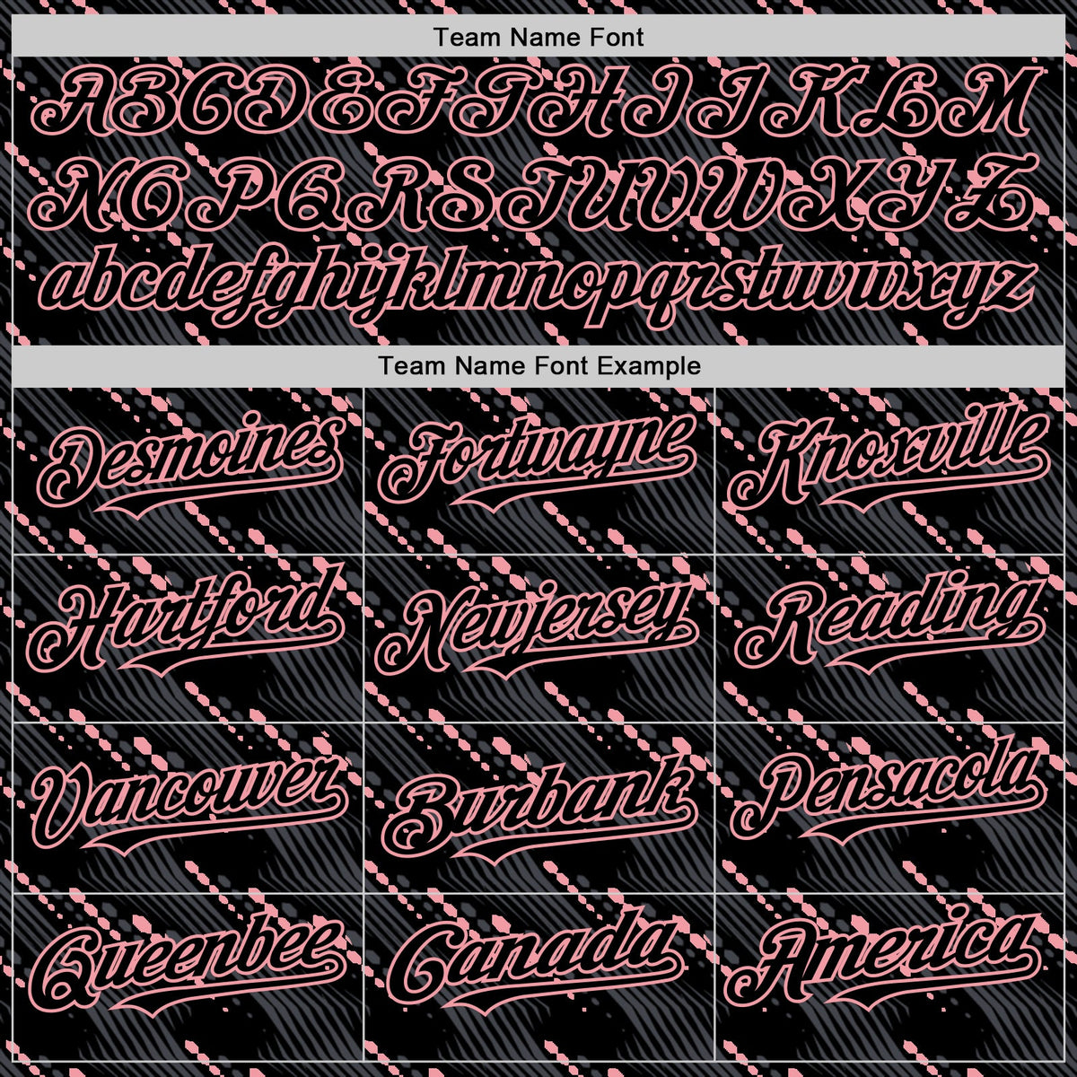 Custom Black Medium Pink 3D Pattern Design Slant Lines Authentic Baseball Jersey
