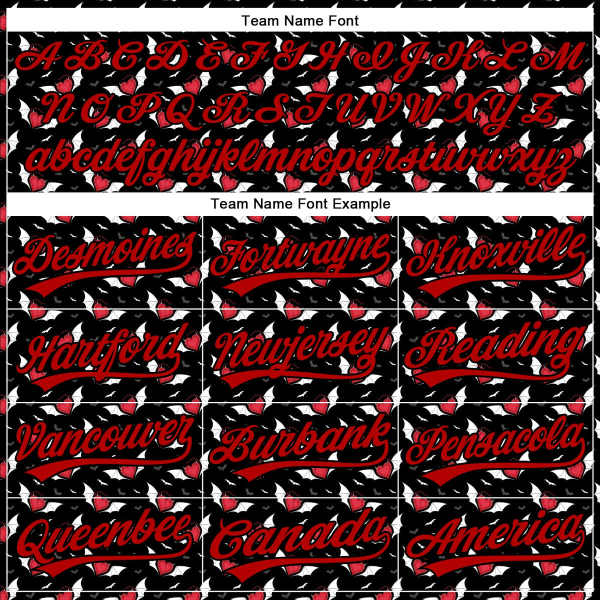 Custom Black Red 3D Pattern Design Gothic Style Devil Heart Authentic Baseball Jersey