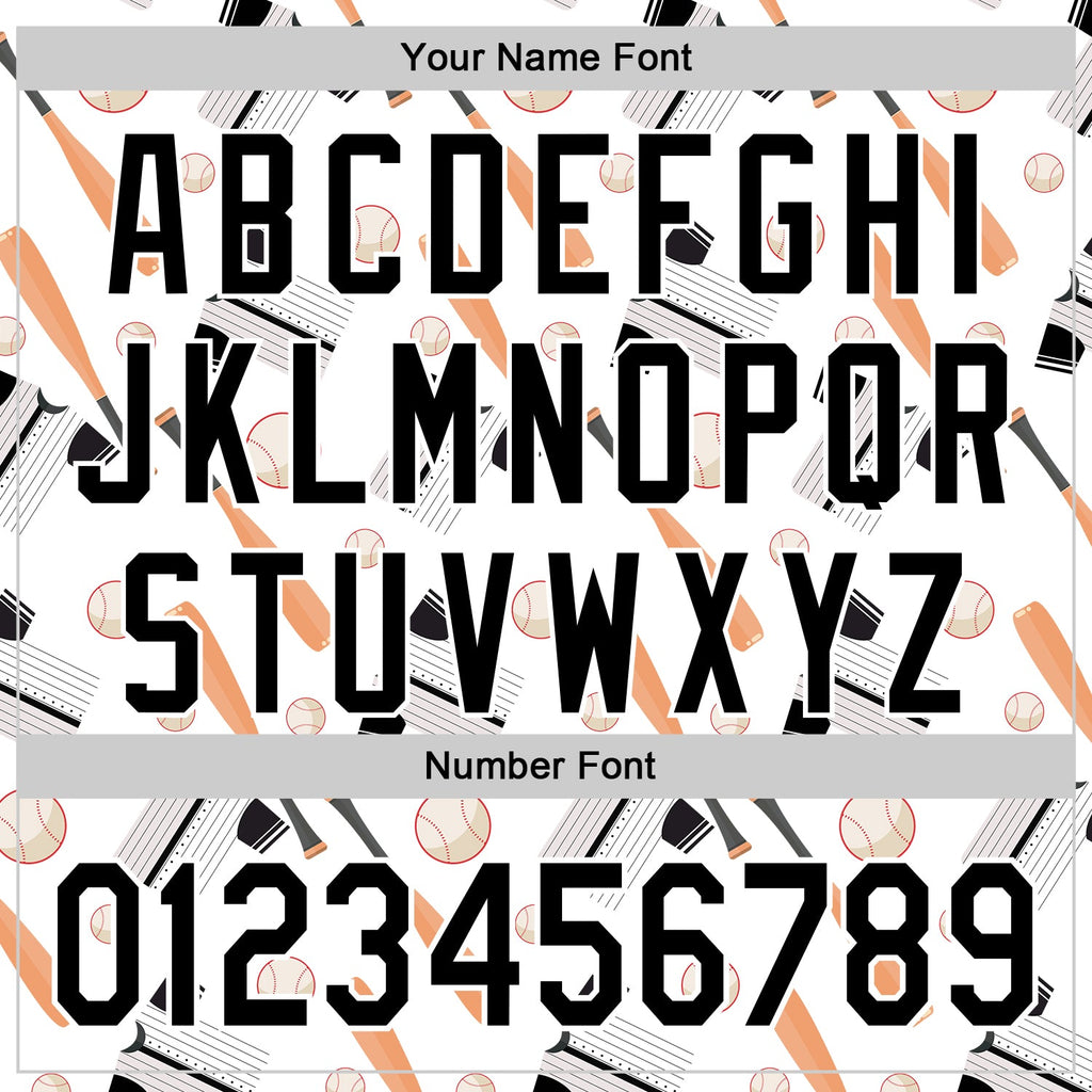 Custom White Black Comic Doodle Ballgame 3D Pattern Design Authentic Baseball Jersey