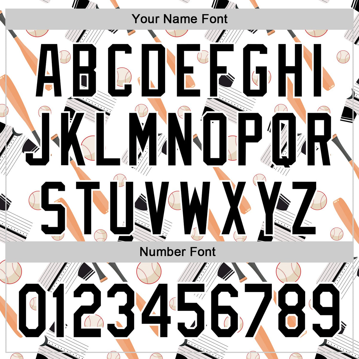 Custom White Black Comic Doodle Ballgame 3D Pattern Design Authentic Baseball Jersey