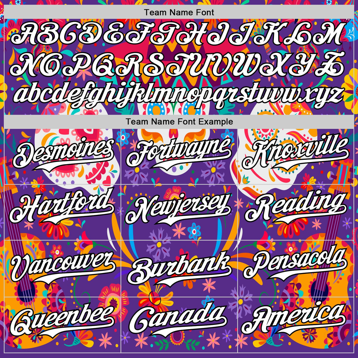 Custom Purple White-Black 3D Mexican Festival Flower Skull With Sombrero Cinco de Mayo Authentic Baseball Jersey