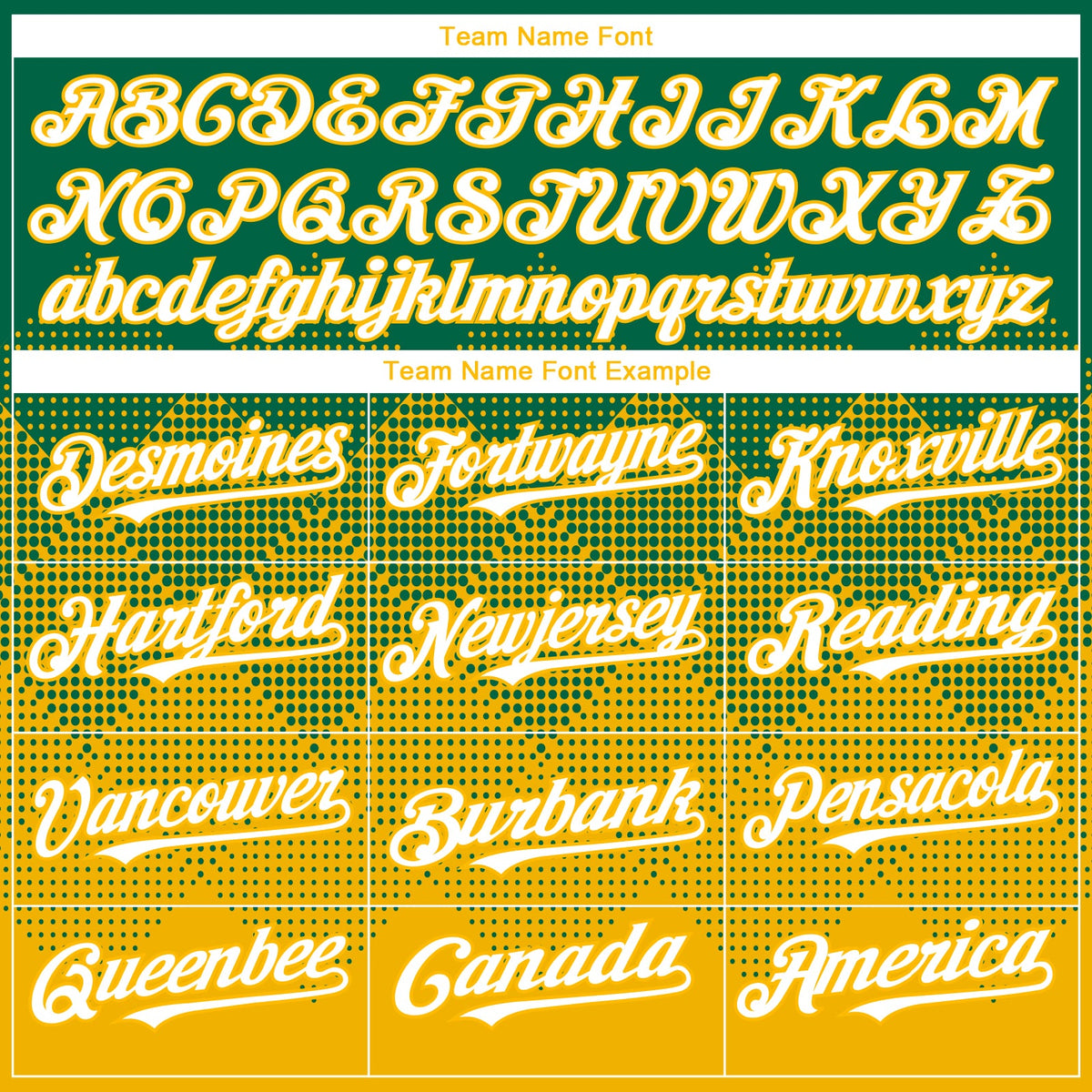 Custom Kelly Green White-Gold 3D Gradient Square Shape Authentic Baseball Jersey