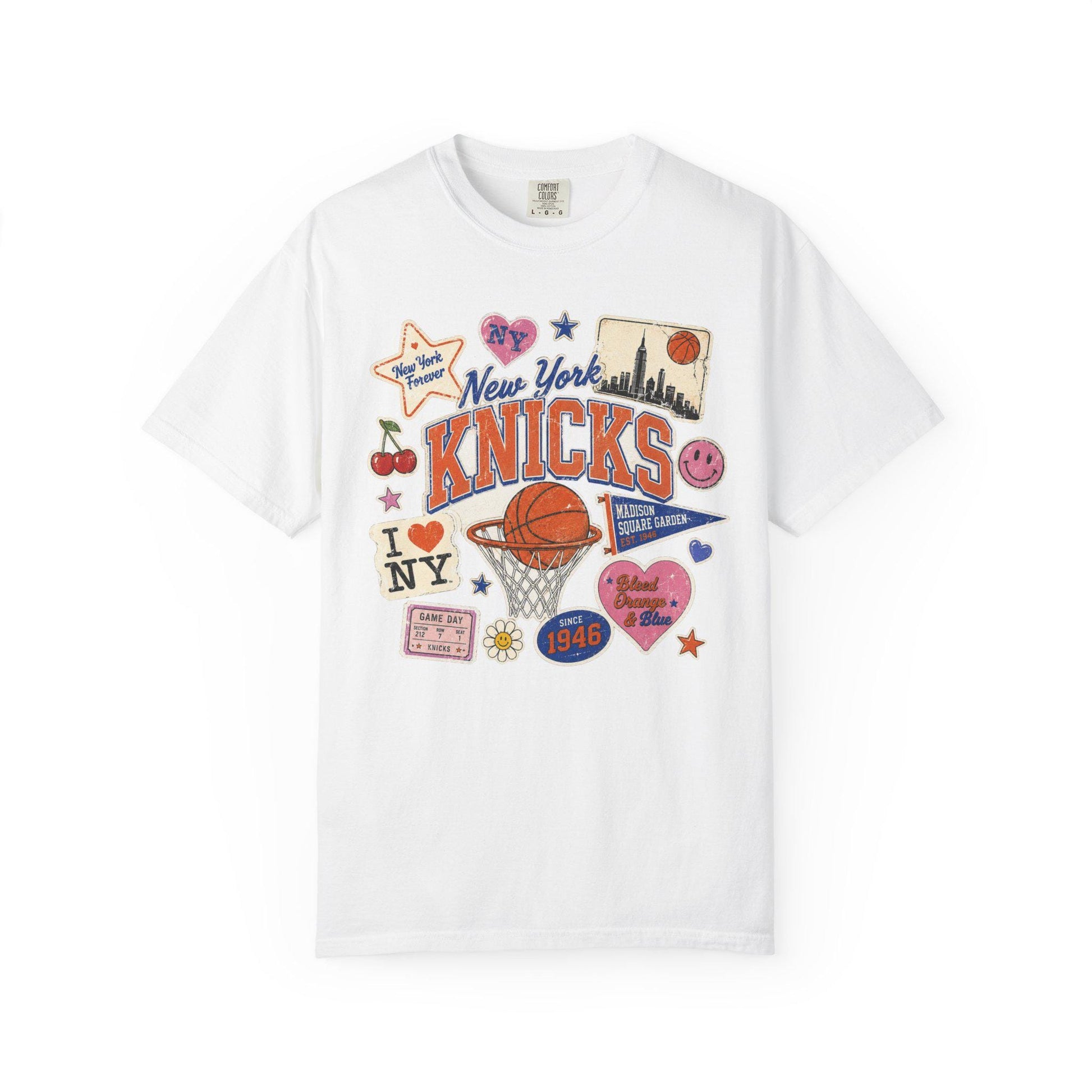York Knicks Retro Patchwork Basketball Team Unisex T-shirt, Sweatshirt, Hoodie (5)