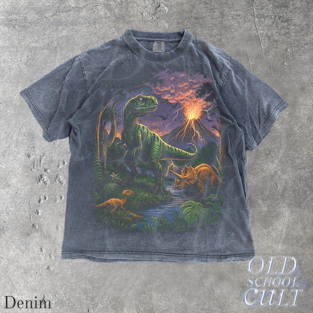 Vintage Jurassic Dinosaur 90s Retro T-Rex Triceratops 90s Prehistoric Dino Nostalgia Nature (5)