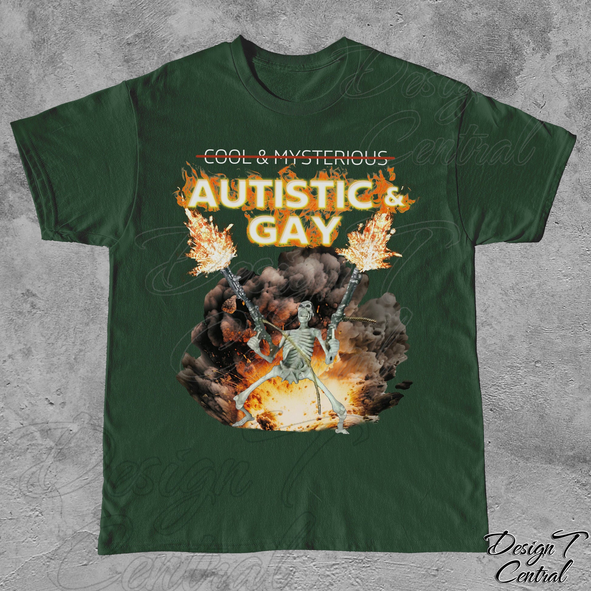 Autistic Gay Skeleton Explosion Unisex T-shirt, Sweatshirt, Hoodie (5)
