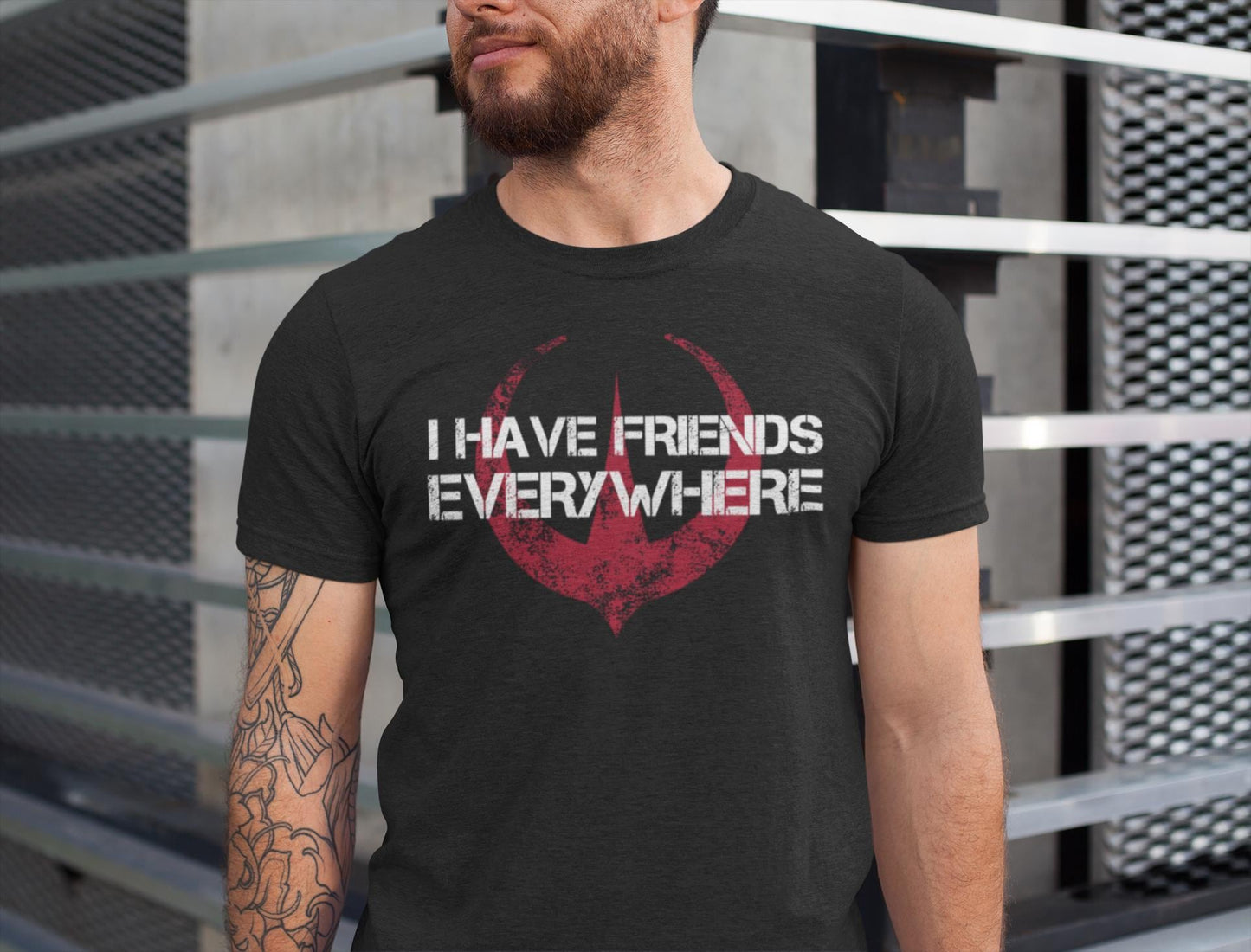 Friends Everywhere Jersey Tee Andor Inspired Short Sleeve Friends Minimalist Tee (5)