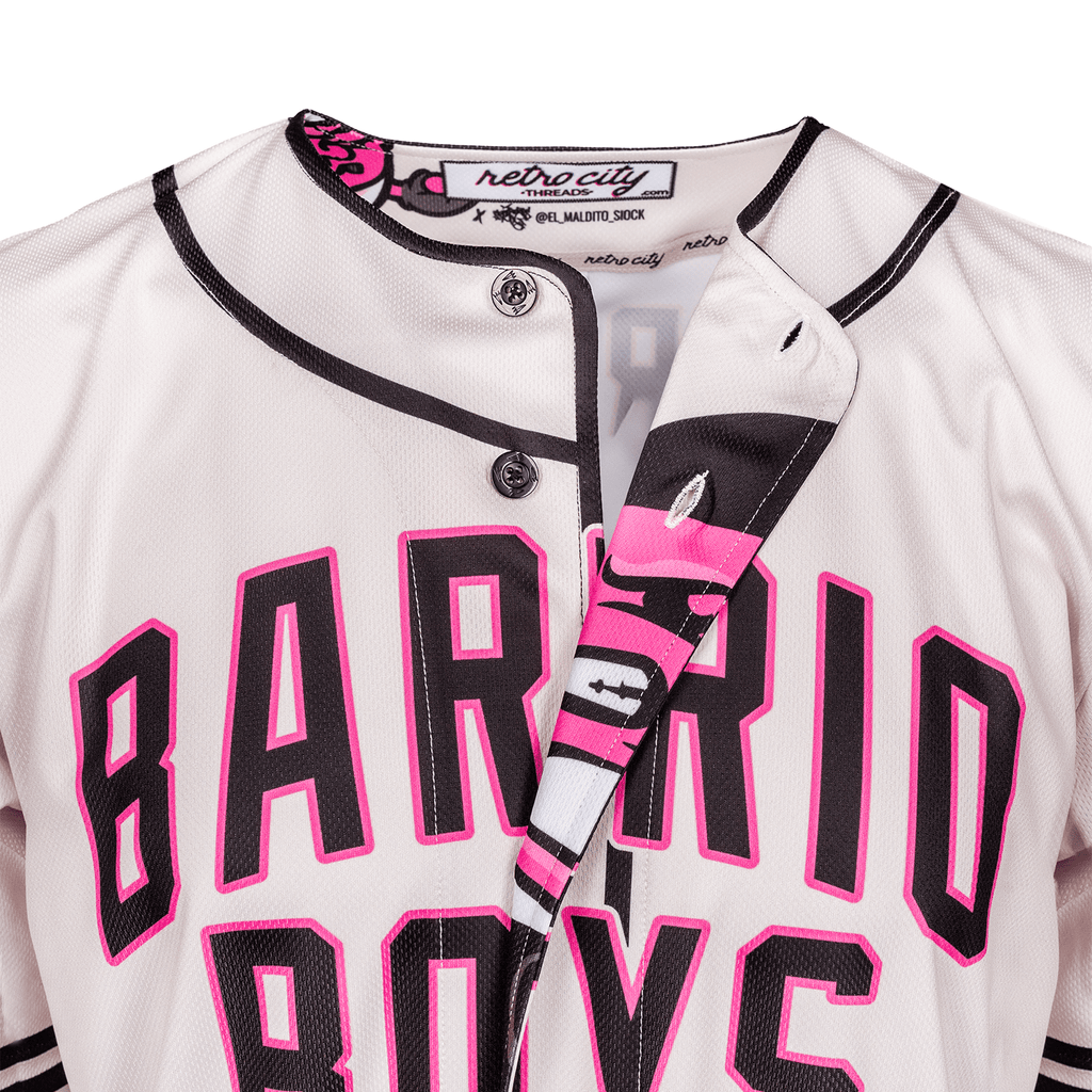 Barrio Boys Seamhead Baseball League Jersey (Home) *CUSTOM*