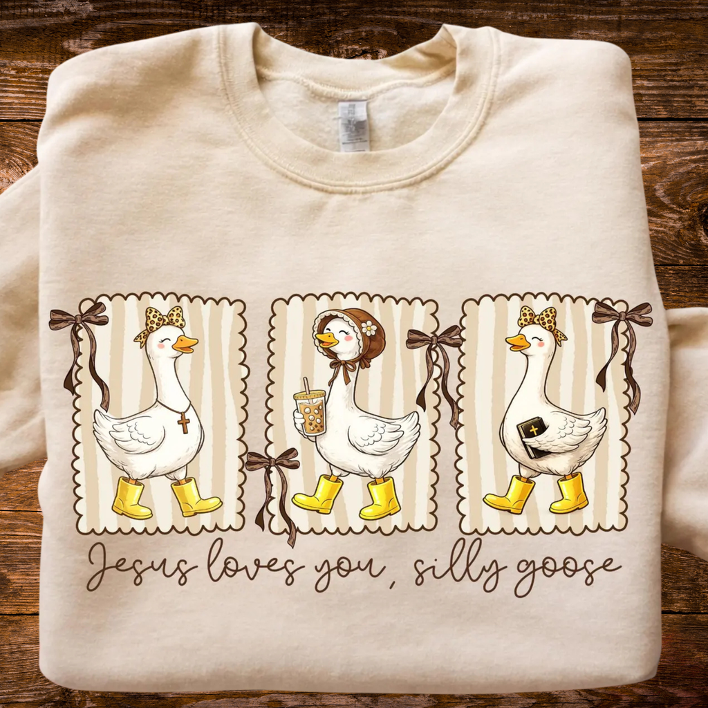 Jesus Loves You Silly Goose T-Shirt/ Sweatshirt