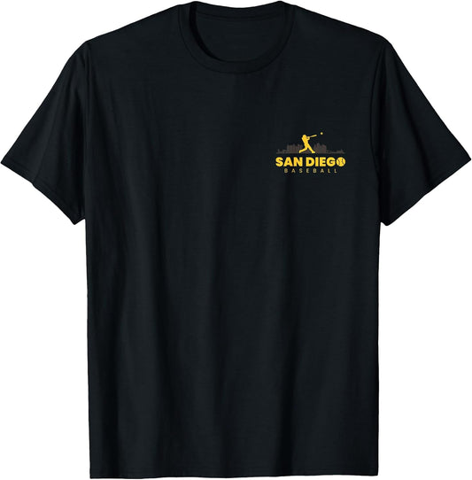 San Diego Baseball Vintage Minimalist Retro Baseball Lover T-Shirt