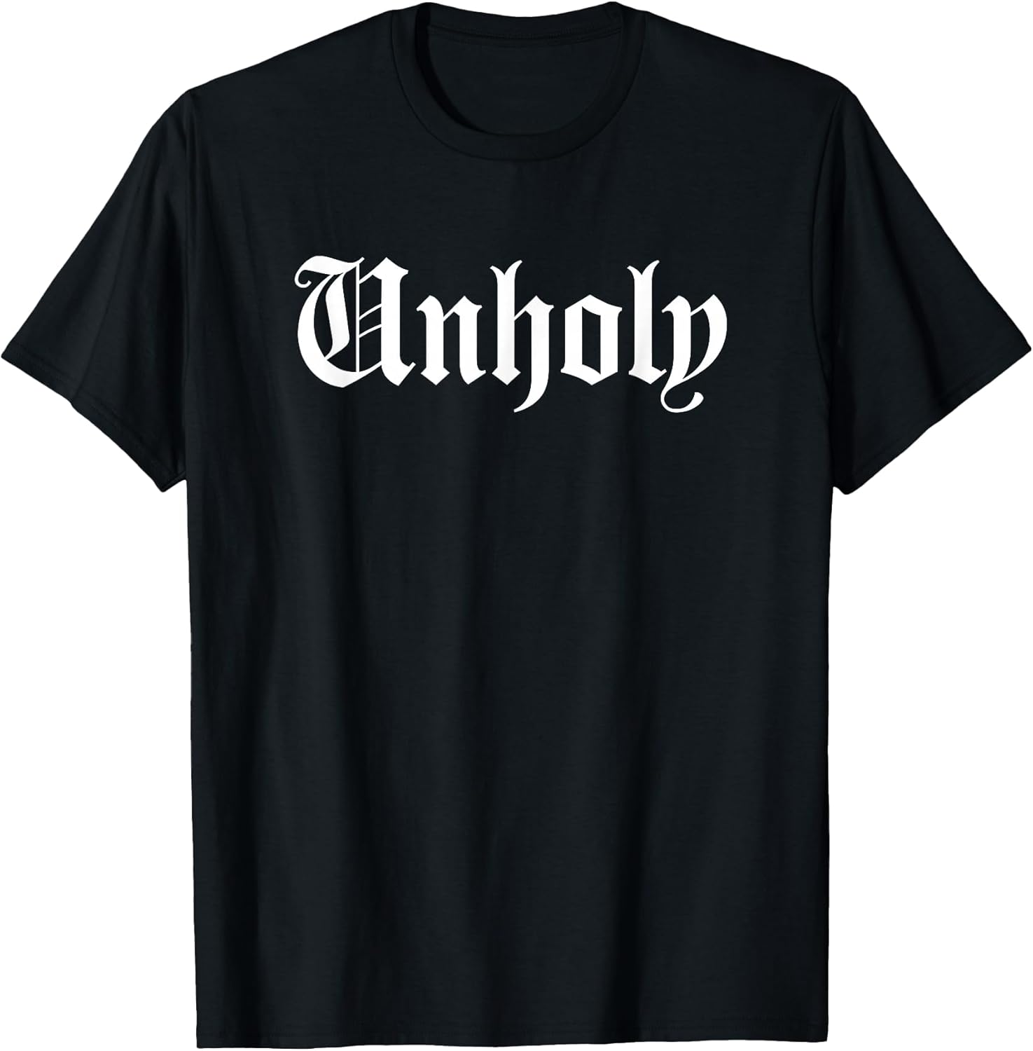 Black Unholy Goth Emo Punk Rock Gothic Grunge T-Shirt