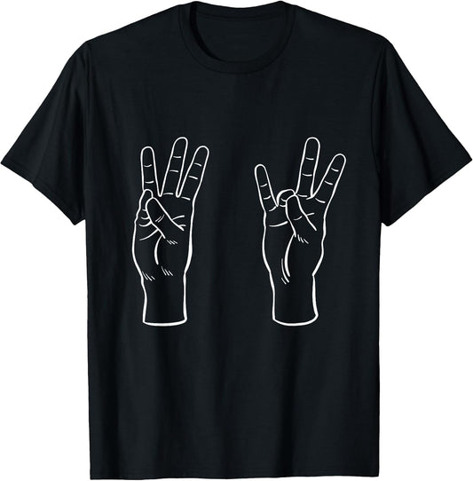ASL Sign Language Funny 67 Meme Viral Hand Signs Slang T-Shirt