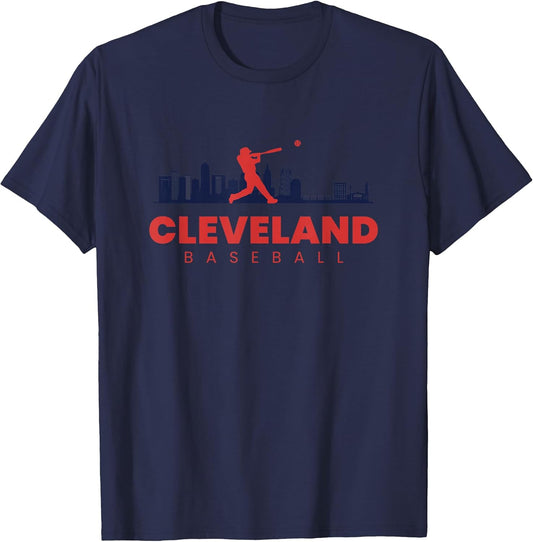 Cleveland Baseball Vintage Minimalist Retro Baseball Lover T-Shirt