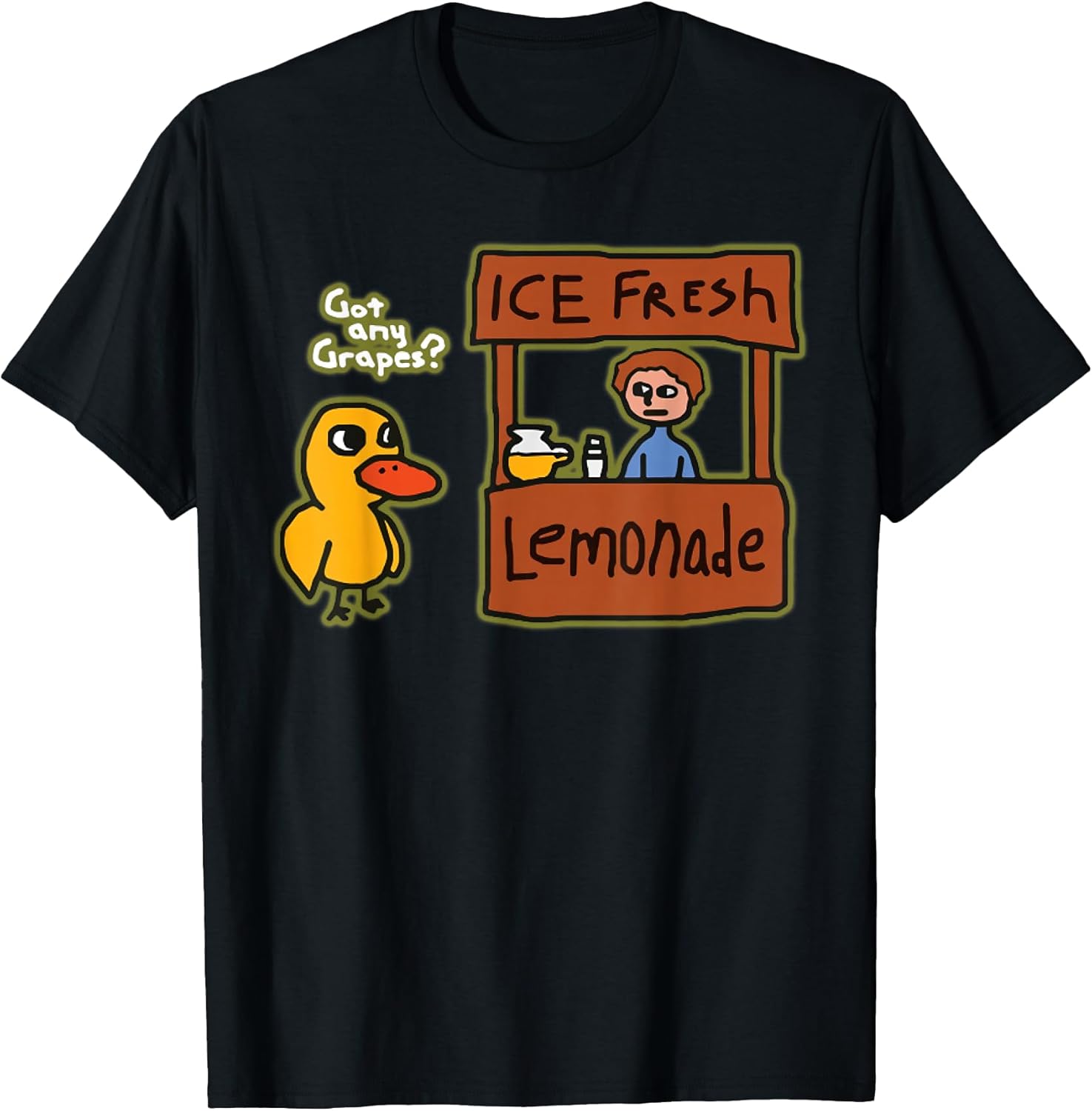 Ice Fresh Lemonade Shirt Duck Funny Got Any Grapes Love Gift T-Shirt