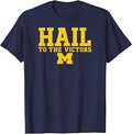 Michigan Wolverines Hail Victors Navy Blue Unisex T-shirt, Sweatshirt, Hoodie (1)