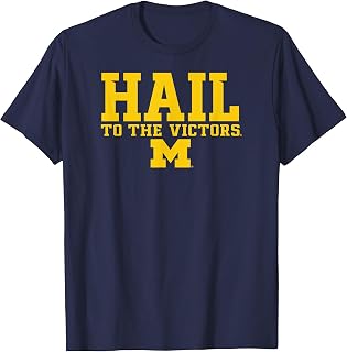 Michigan Wolverines Hail Victors Navy Blue Unisex T-shirt, Sweatshirt, Hoodie (1)