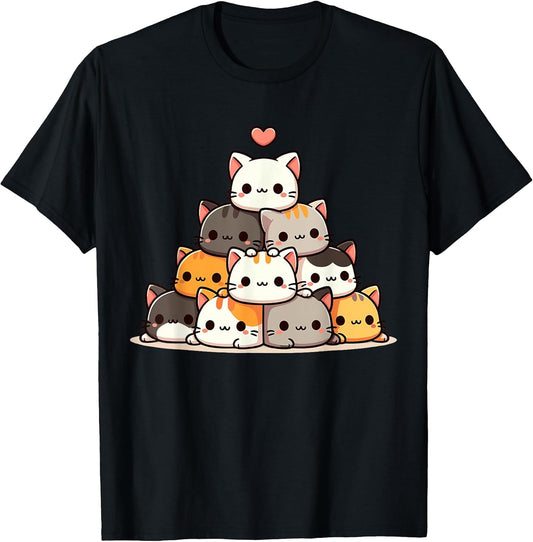 Cat Cute Cats Anime Kawaii T-Shirt