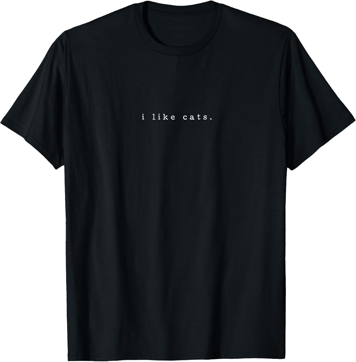 I Like Cats Cat Lover Funny Cat Minimalist Subtle Cat T-Shirt