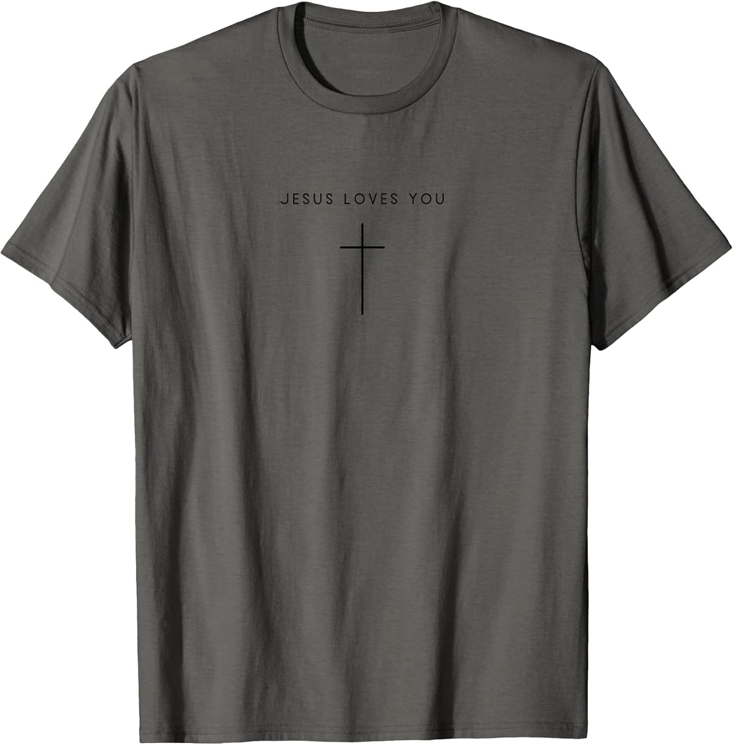 Jesus Loves You Cross - Minimalist Christian Jesus Christ T-Shirt