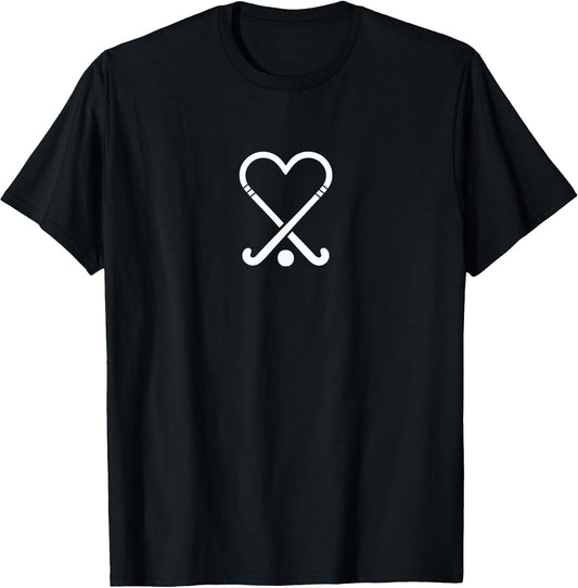 Cute Field Hockey Players Love Symbol T-Shirt