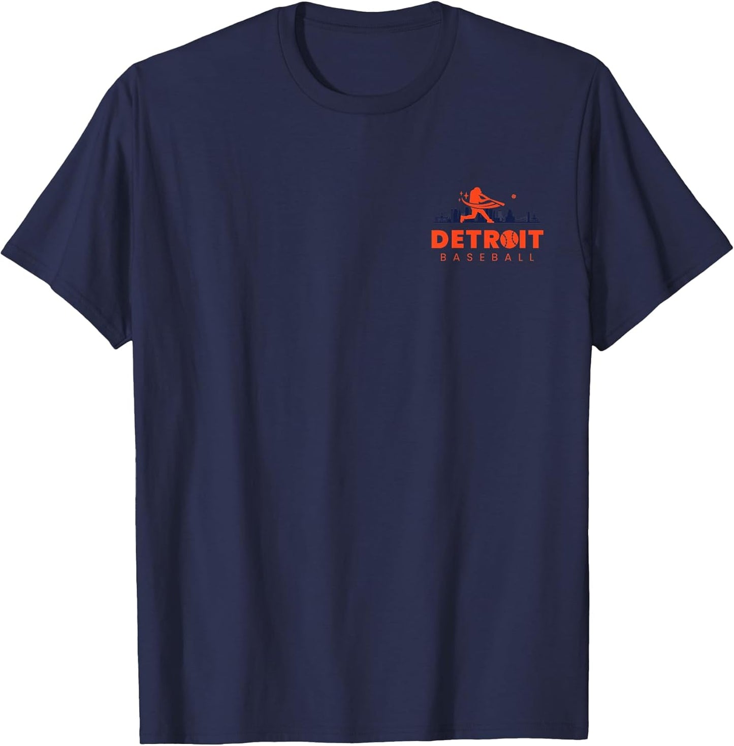 Detroit Baseball Vintage Minimalist Retro Baseball Lover T-Shirt