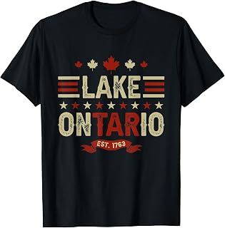 Lake Ontario Est 1763 Canadian Pride Anti Trump Unisex T-shirt, Sweatshirt, Hoodie (1)