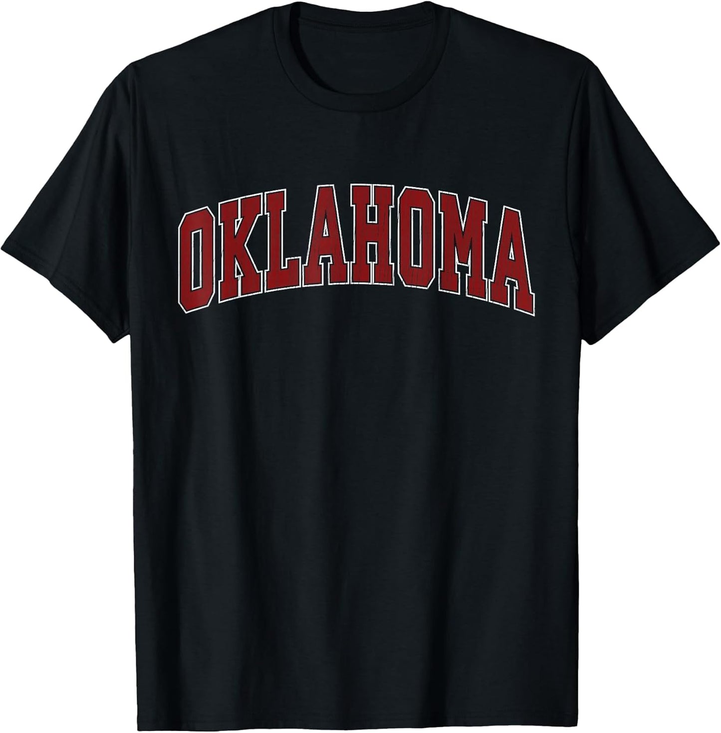 Oklahoma OK Vintage Athletic Sports Design Red Style 80s 90s T-Shirt