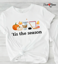 Tis the Season Hockey Season Fall Tee